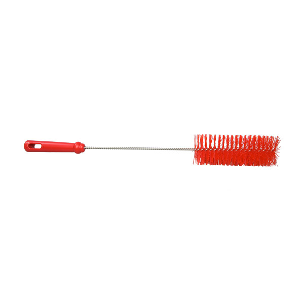 K10758/R – 2″ Tube Brush with Twisted Stainless Steel Shaft & Color-coded Grip, Medium Bristles